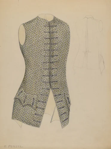 Waistcoat by Jean Peszel, index of american design, 1937