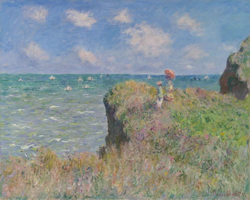 Cliff Walk at Pourville by Claude Monet, painting, 1882