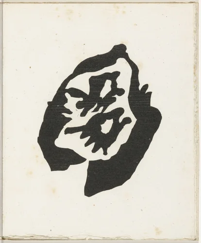 Plate (folio 18) from Cinéma calendrier du coeur abstrait, maisons (Cinema Calendar of the Abstract Heart, Houses) by Jean Arp, illustrated book, 1920