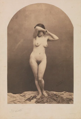 [Standing Female Nude] by Nadar, photograph, 1860-1861