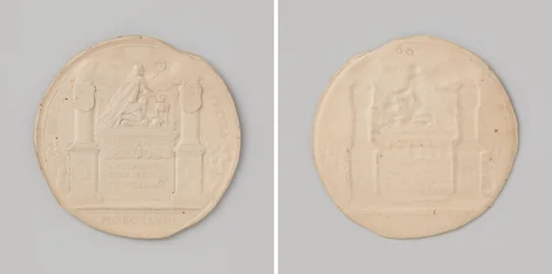 Penning over de honderdjarige herdenking van de Vrede van Munster by Martinus Holtzhey, metalwork, 1748