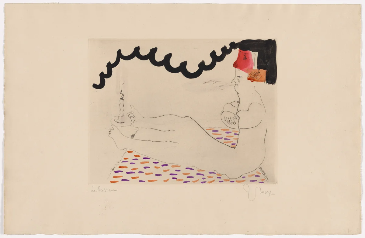 The Skeptic, plate from the illustrated book Baroques by Jean Lurçat, illustrated book, 1925