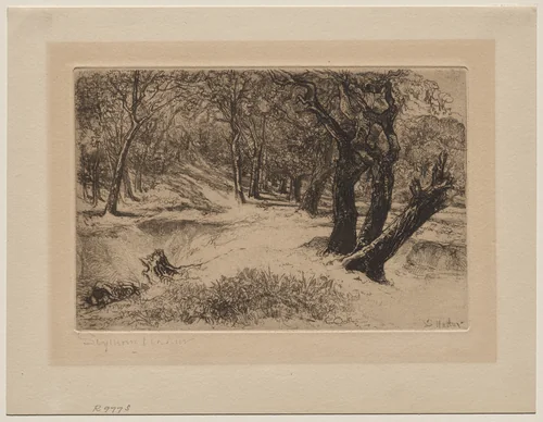 Three Sisters by Francis Seymour-Haden, print, 1868-1873