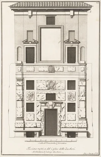 Scelta di architetture antiche e moderne della citta di Firenze opera gia data in luce, misurata, disegnata, ed intagliata dal celebre Ferdinando Ruggieri architetto fiorentino by Ferdinando Ruggieri, book, 1755