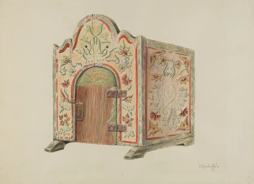 Tabernacle (Ecclesiastical Furniture) by Cornelius Christoffels, index of american design, 1938