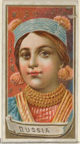 Russia, from the Types of All Nations series (N24) for Allen & Ginter Cigarettes by Allen & Ginter, print, 1889