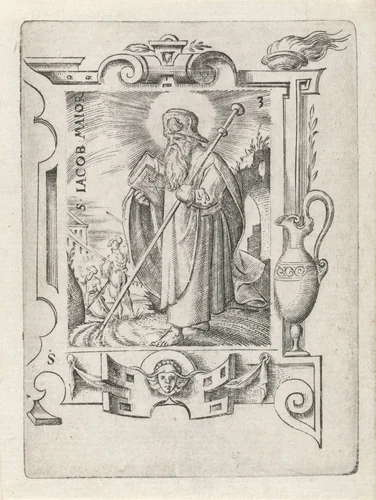 H. Jacobus maior by Virgilius Solis, print, 1524-1562