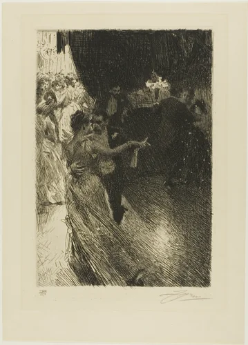 The Waltz by Anders Zorn, print, 1891
