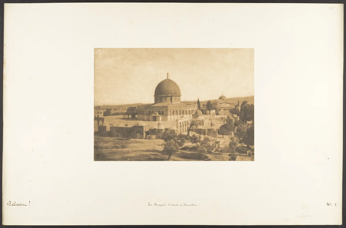 La Mosquée d'Omar, à Jérusalem by Maxime Du Camp, photograph, 1850