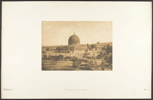 La Mosquée d'Omar, à Jérusalem by Maxime Du Camp, photograph, 1850