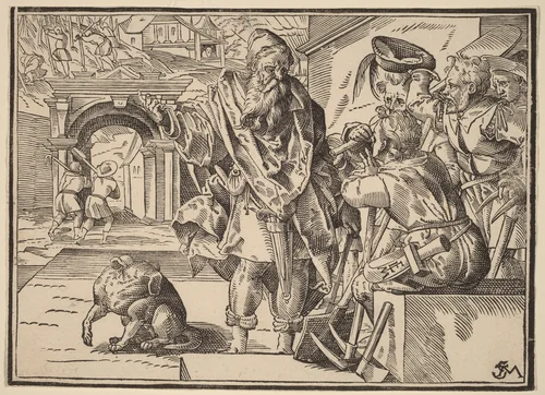 Christ Tells His Disciples of the Last Judgment by Christoph Murer, print, 1558-1614