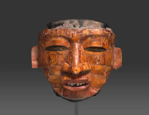 Shell Mosaic Ritual Mask by Teotihuacan Teotihuacan, other, 300-600