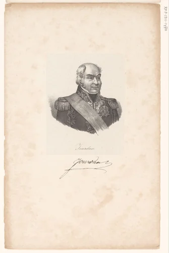 Portret van Jean-Baptiste Jourdan by anonymous, print, 1818-1842
