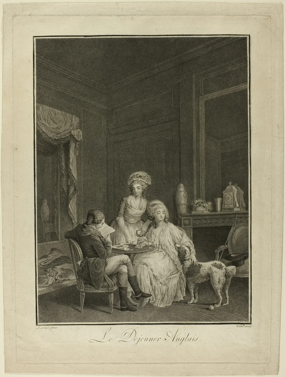 English Breakfast by Gérard Vidal, print, 1762-1804