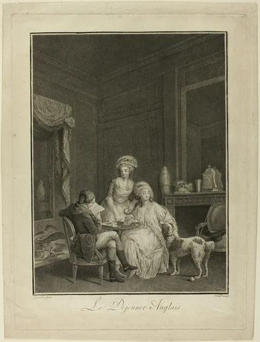 English Breakfast by Gérard Vidal, print, 1762-1804