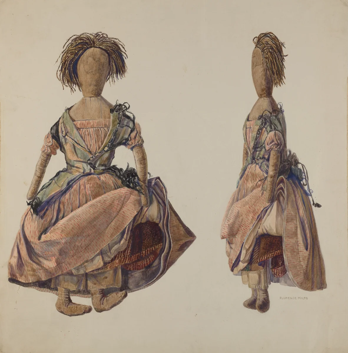 Doll by Florence Milto, index of american design, 1935-1942