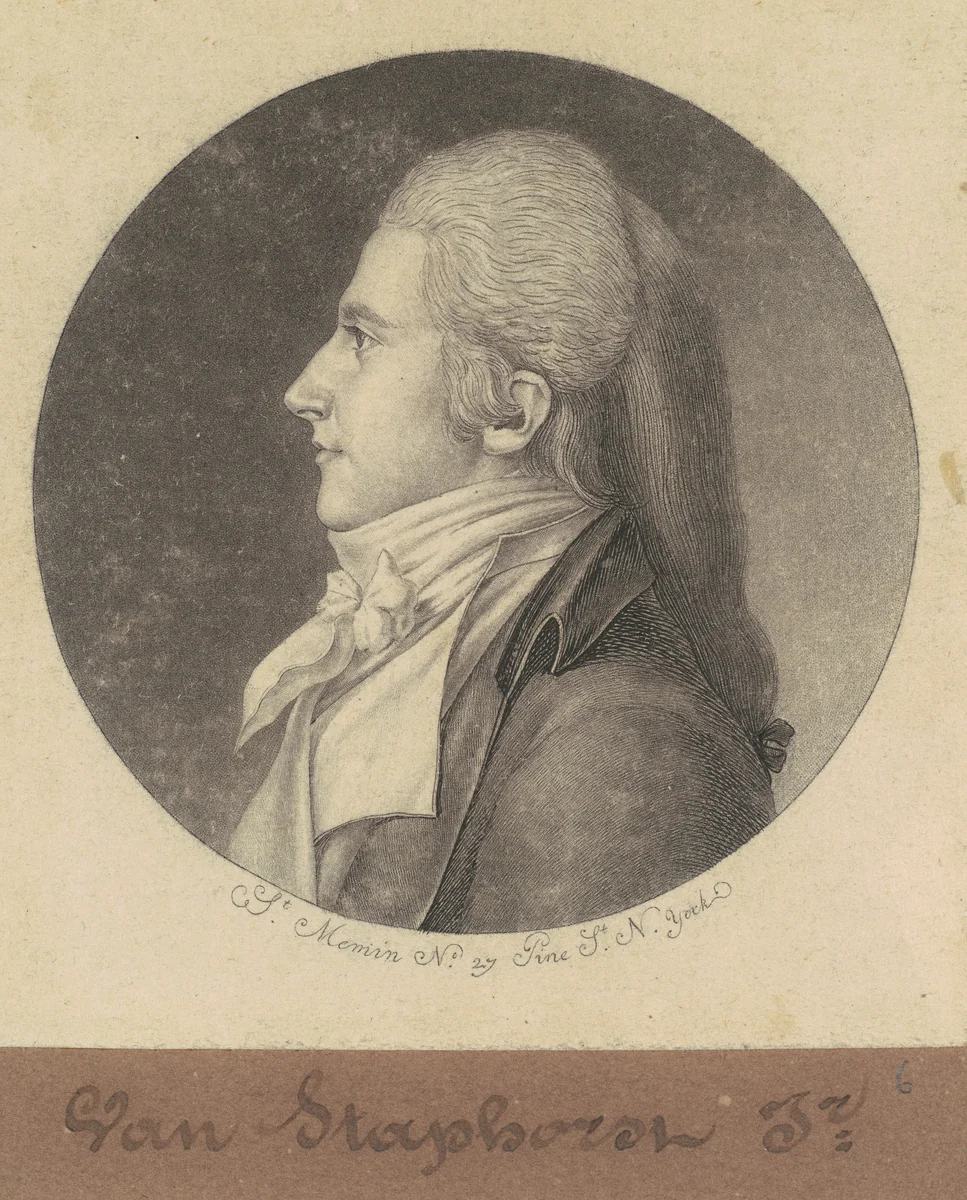 Van Staphorst, Jr. by Charles B. J. Févret de Saint-Mémin, print, 1797