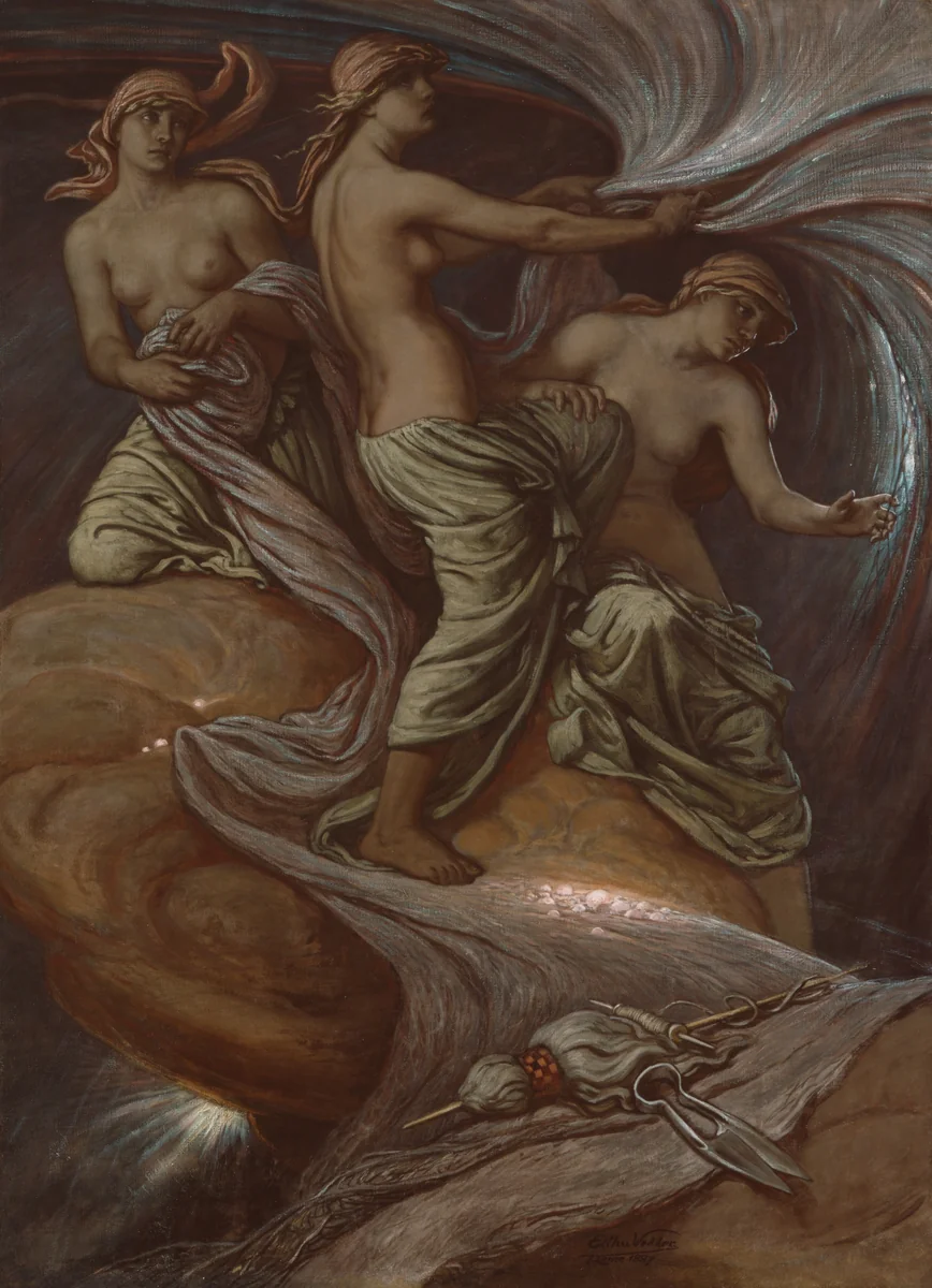 The Fates Gathering in the Stars by Elihu Vedder, painting, 1887