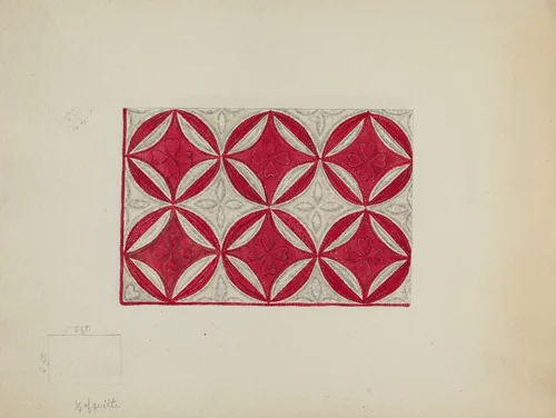 Patchwork Quilt by Irene Schaefer, index of american design, 1936