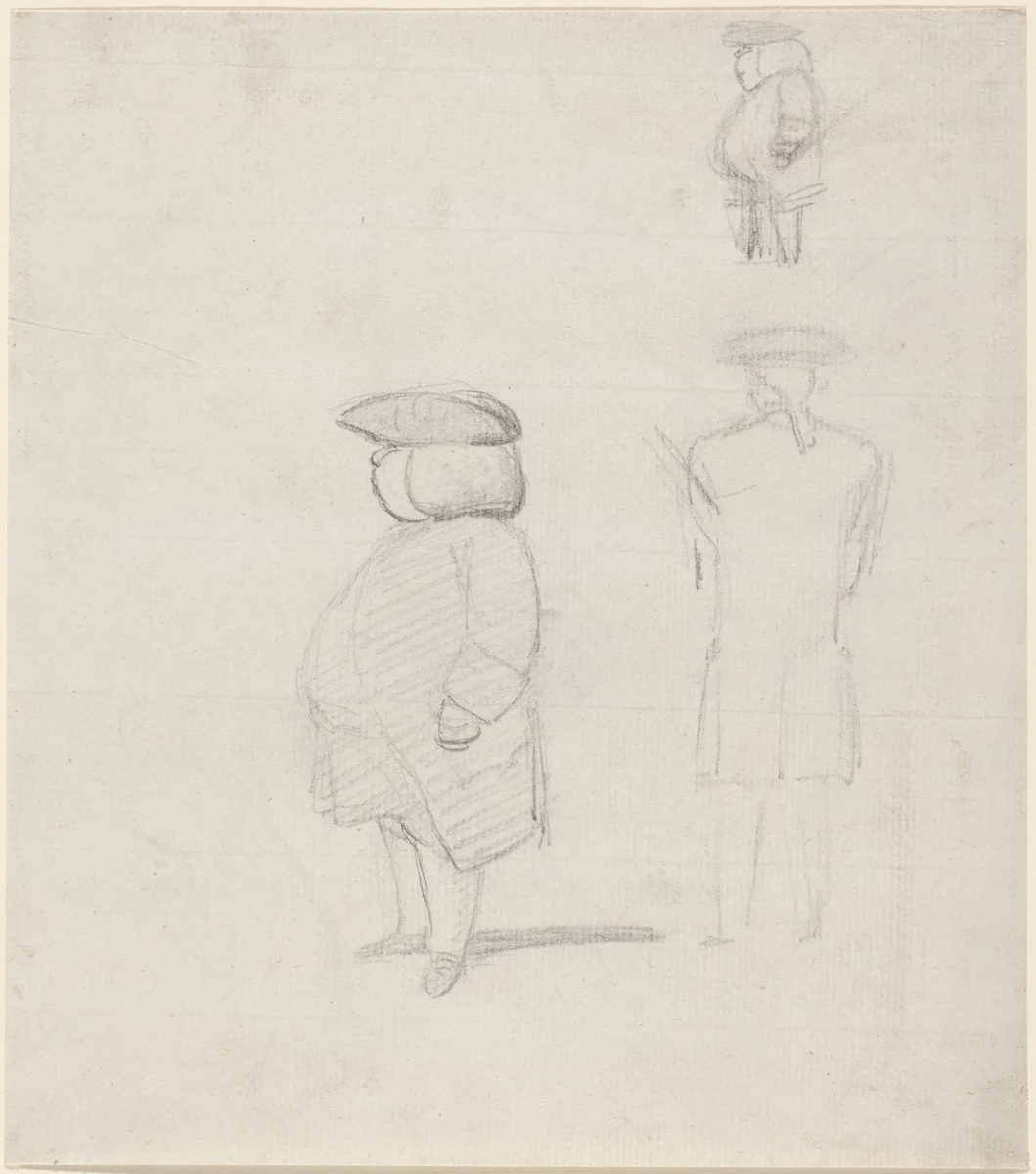 Figure Studies by George Dance II, drawing, 1741-1825