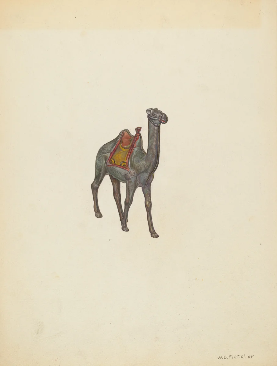Bank Camel by William O. Fletcher, index of american design, 1940