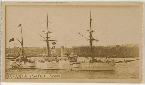 Infanta Ysabel, Spain, from the Famous Ships series (N50) for Virginia Brights Cigarettes by Allen & Ginter, photograph, 1895