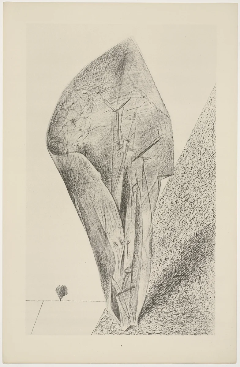 She Guards Her Secret (Elle garde son secret) from Natural History (Histoire naturelle) by Max Ernst, print, 1925