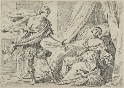 Cephalus and Procris by Johann Liss, print, 1595-1631