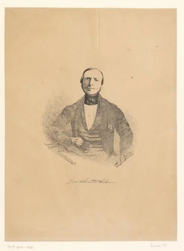 Portret van José Silvestre Ribeiro by H.G. Neitch, print, 1800-1899