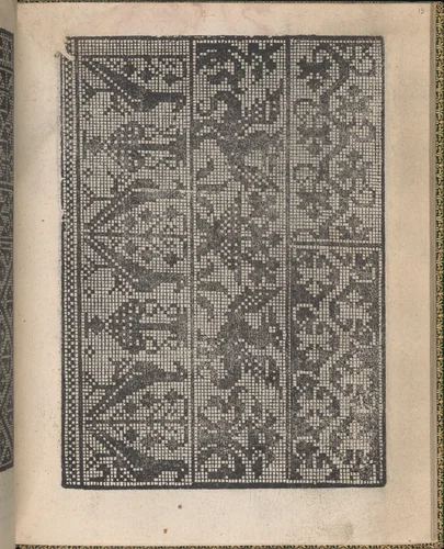 Ornamento delle belle & virtuose donne, page 7 (verso) by Matteo Pagano, book, 1554