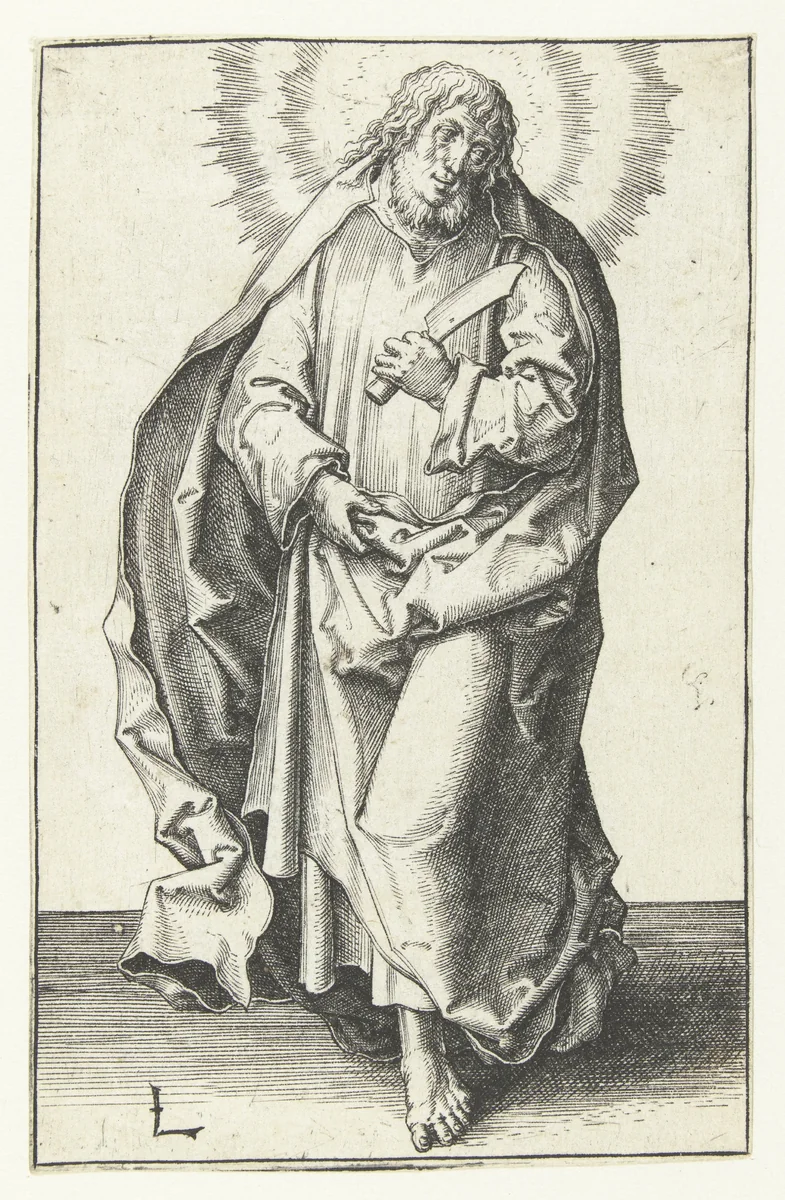 De apostel Matthias by Unknown, print, 1508-1512