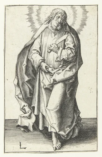 De apostel Matthias by Unknown, print, 1508-1512