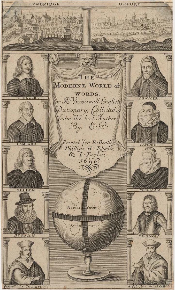 Title Page to the Moderne World of Words, or A Universal English Dictionary by Unknown 19th Century, print, 1800-1899