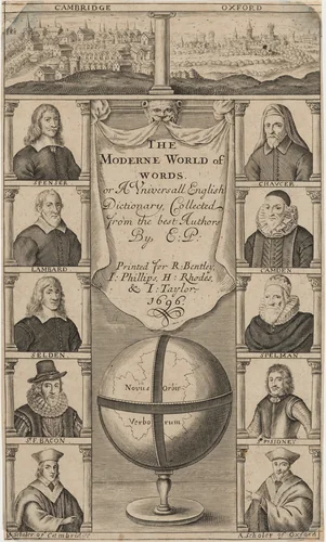 Title Page to the Moderne World of Words, or A Universal English Dictionary by Unknown 19th Century, print, 1800-1899