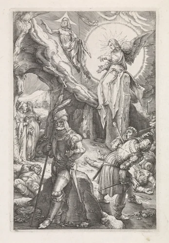 Opstanding van Christus by anonymous, print, 1596-1667