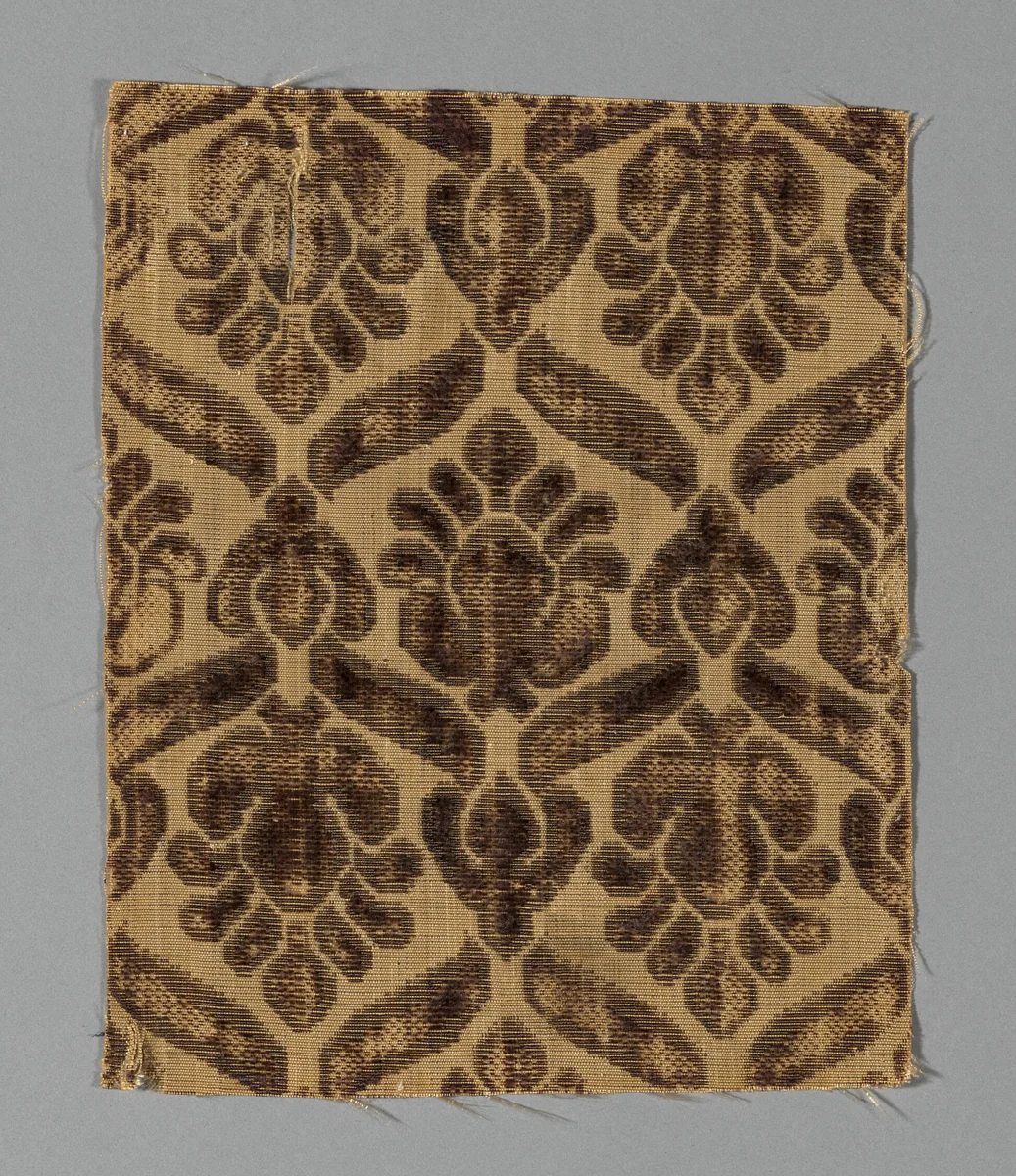 Fragment by Italy, textile, 1675-1700