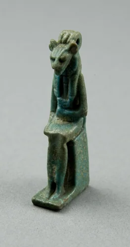 Amulet of the Goddess Bastet by Egyptian, metalwork, -1070--656