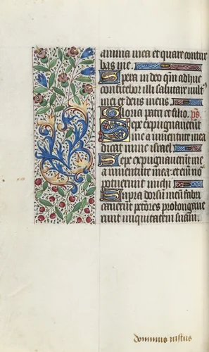 Book of Hours (Use of Rouen): fol. 76v by Master of the Geneva Latini, book, 1465-1475
