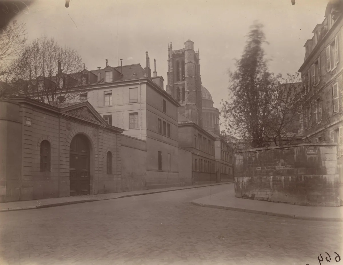Rues Clovis et Descartes by Eugène Atget, photograph, 1926