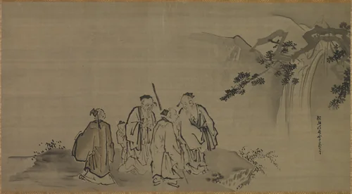 Chinese Sages by Kano Tan'yū (狩野探幽), painting, 1630-1699