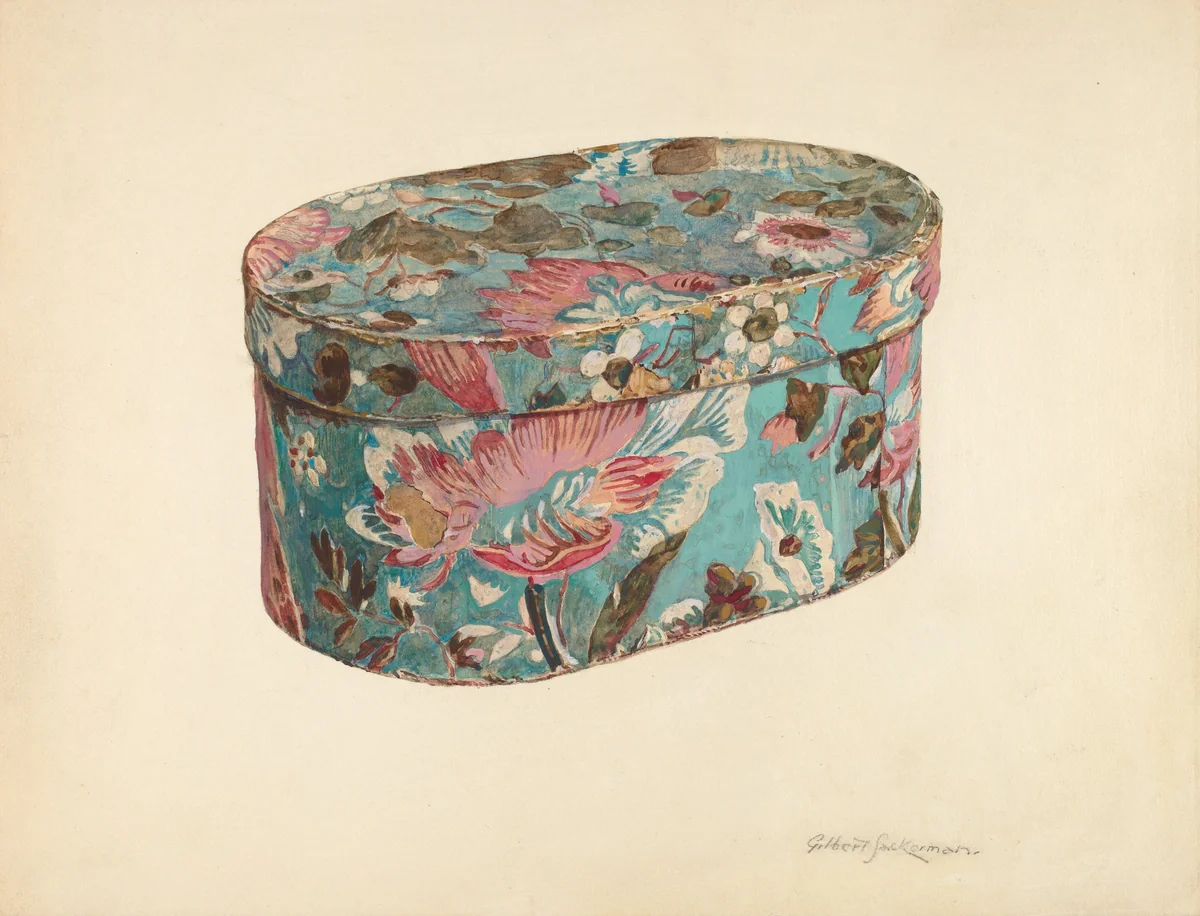 Bandbox by Gilbert Sackerman, index of american design, 1938