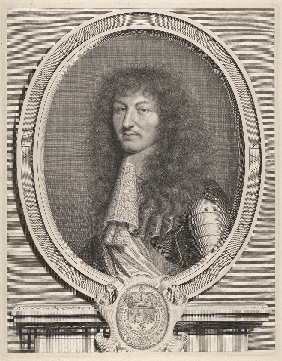 Louis XIV by Robert Nanteuil, print, 1664