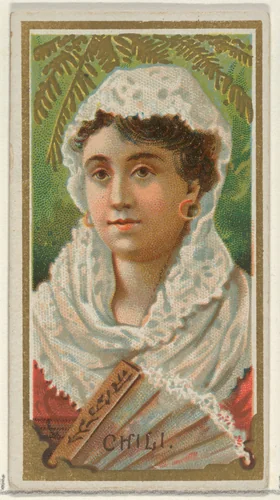 Chili, from the Types of All Nations series (N24) for Allen & Ginter Cigarettes by Allen & Ginter, print, 1889