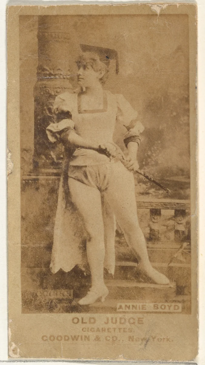 Annie Boyd, from the Actors and Actresses series (N171) for Old Judge Cigarettes by Goodwin & Company, photograph, 1886-1890