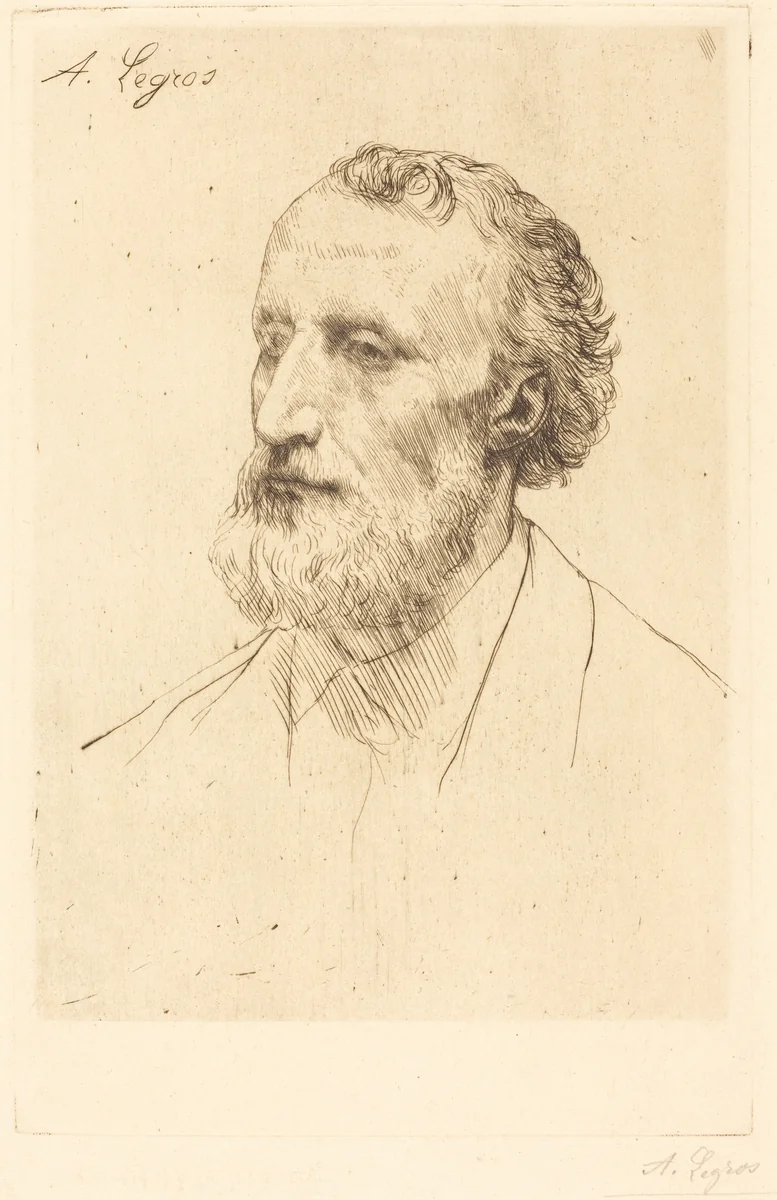 Jules Dalou, 1st plate by Alphonse Legros, print, 1837-1911