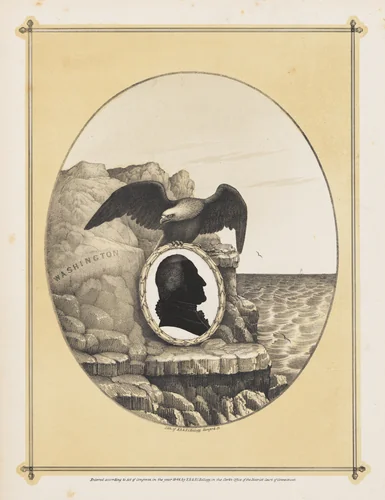 Silhouette Portrait of George Washington by William Henry Brown, print, 1844
