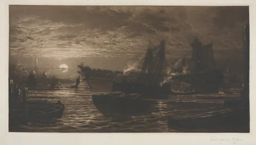 Breaking Up of the Agamemon, No. 11 by Francis Seymour-Haden, print, 1880-1885