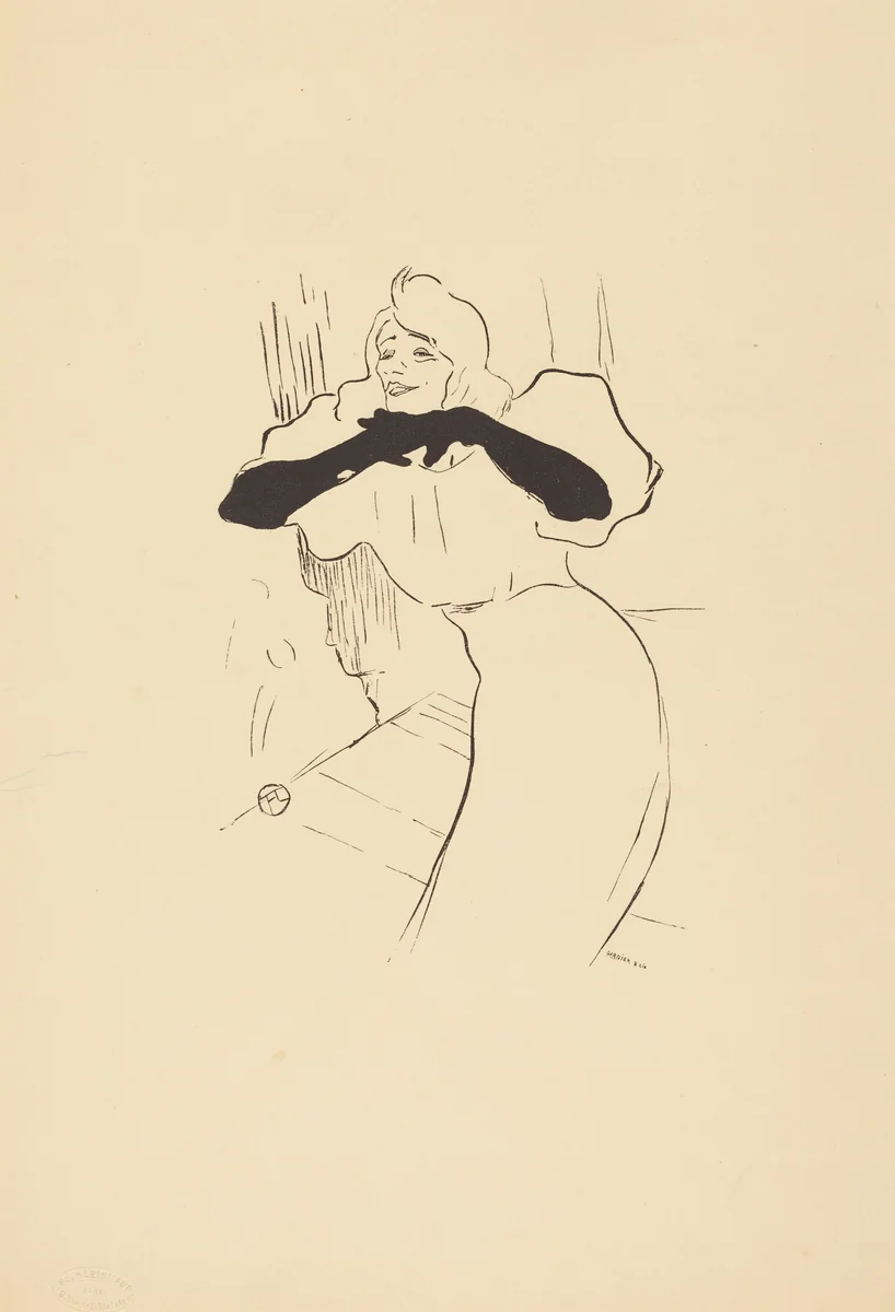 Yvette Guilbert: Linger, Longer, Loo by Henri de Toulouse-Lautrec, print, 1864-1901