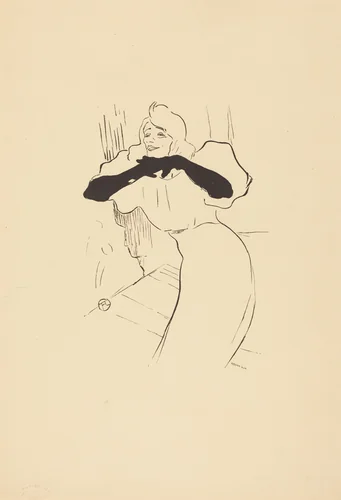 Yvette Guilbert: Linger, Longer, Loo by Henri de Toulouse-Lautrec, print, 1864-1901