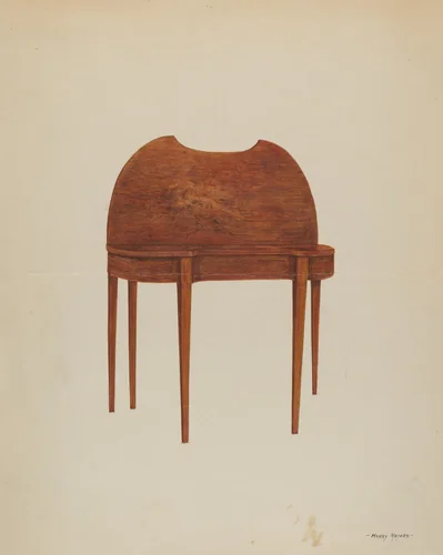 Card Table by Henry Meyers, index of american design, 1938